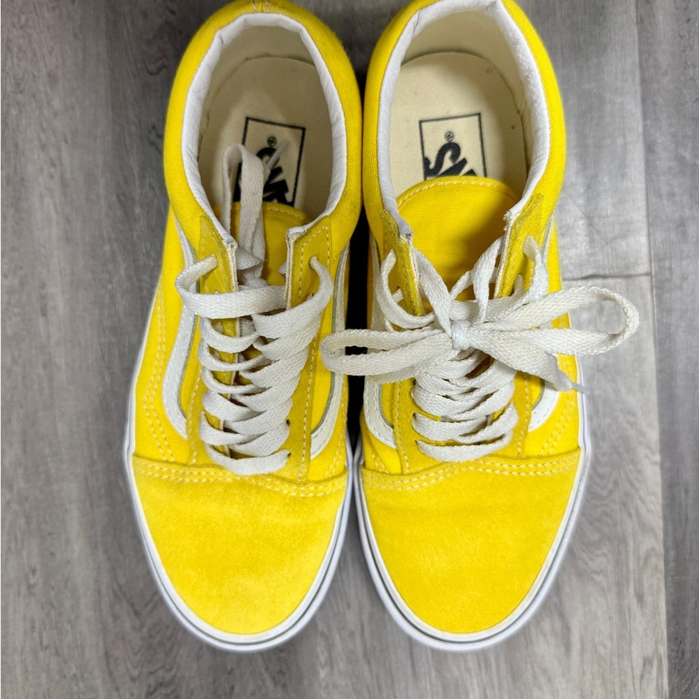 Vans Yellow Canvas Sneakers size 6